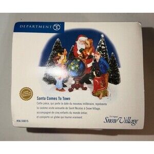 Vintage Dept. 56 Original Snow Village "Santa Comes to Town" (RETIRED) NEW